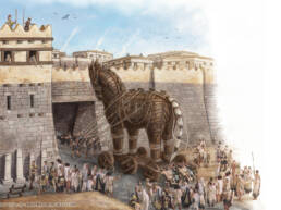 Scena ingresso del Cavallo a Troia
