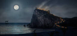 Matte Painting Rocca di Scilla