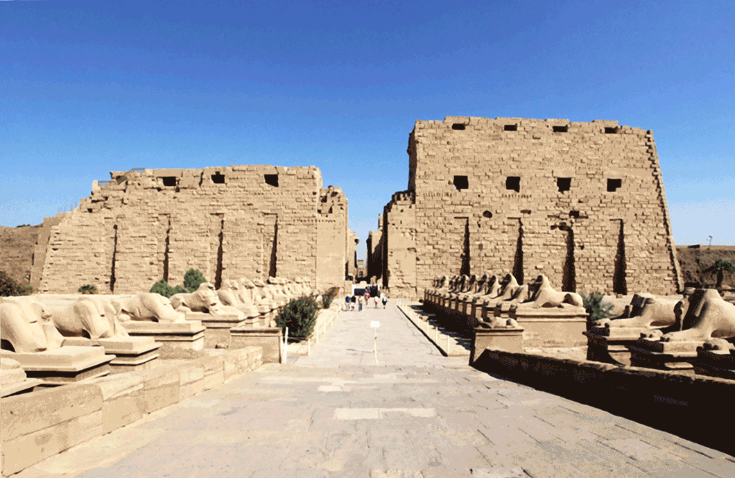 Ricostruzione Ingresso Tempio di Karnak