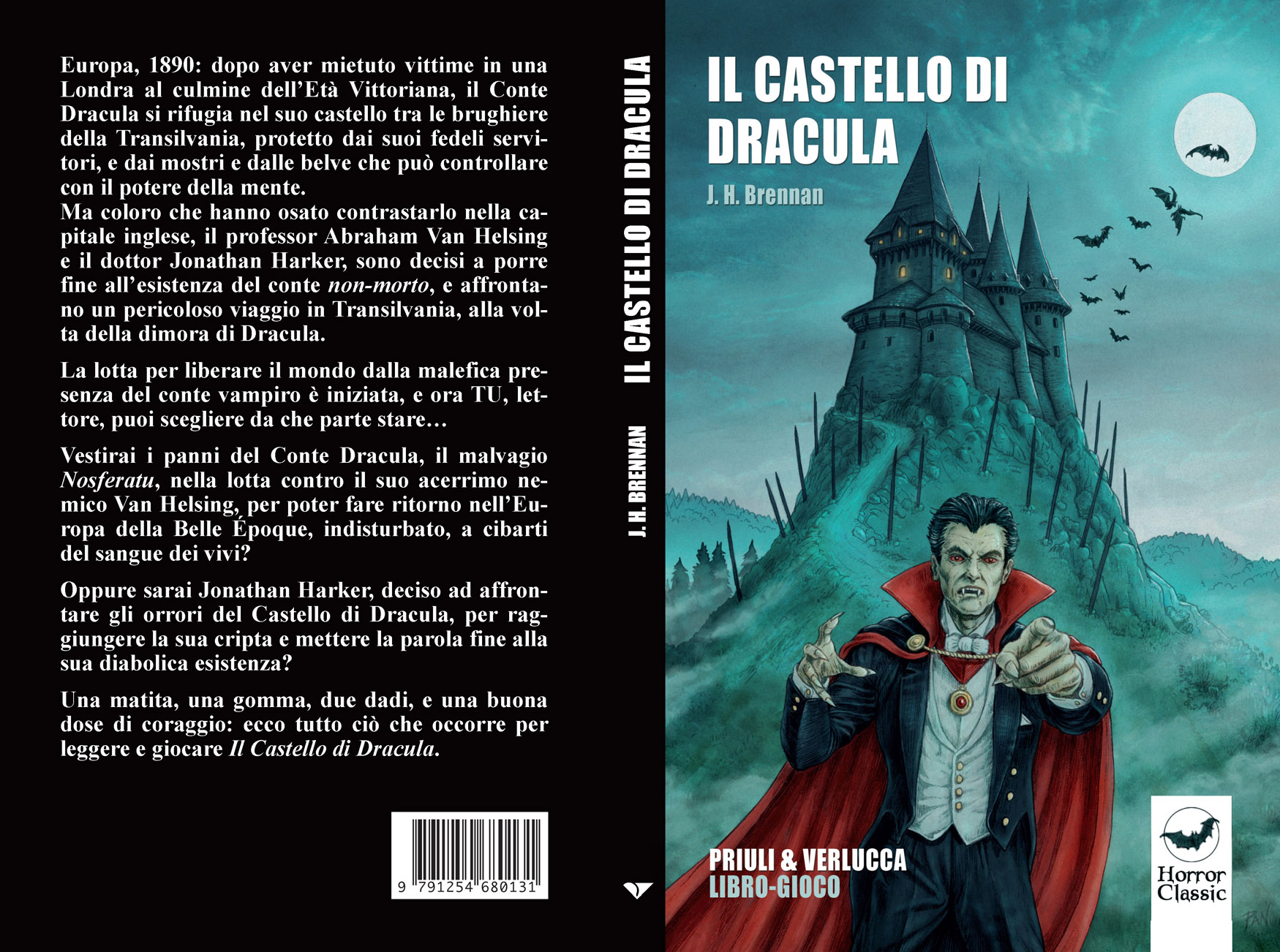 Il castello di Dracula copertina, editore Priuli & Verlucca