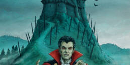 Illustrazione copertina Il castello di Dracula